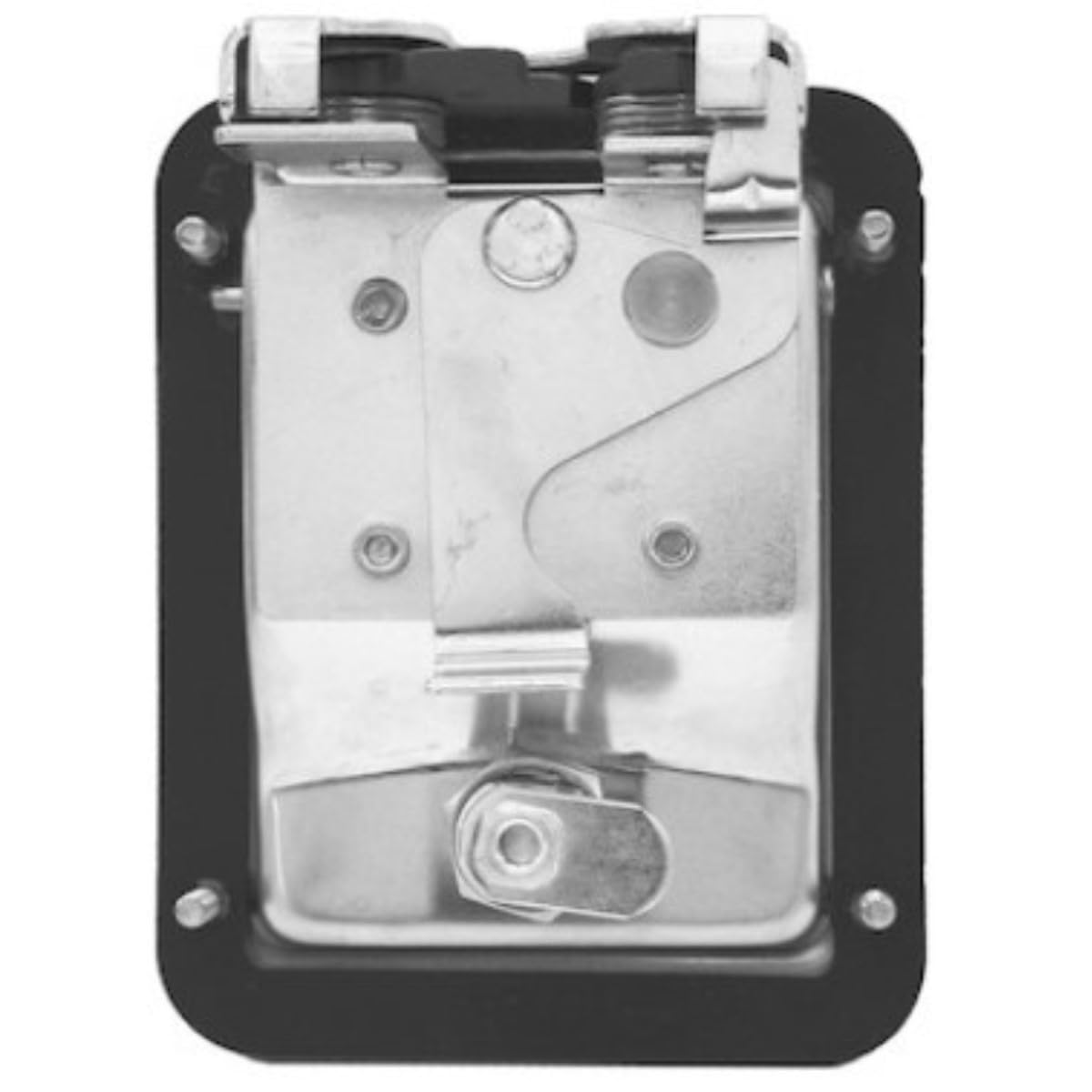 Stainless Steel Buyers Products L3885RLS Rotary Single Point Paddle Latch, 1/2 Inch Striker, Locking Tool Box Latch for Utility Boxes, Tack Boxes & More
