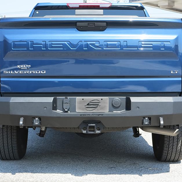 SteelCraft Fortis 76-20490 - Full Width Textured Black Rear HD Bumper