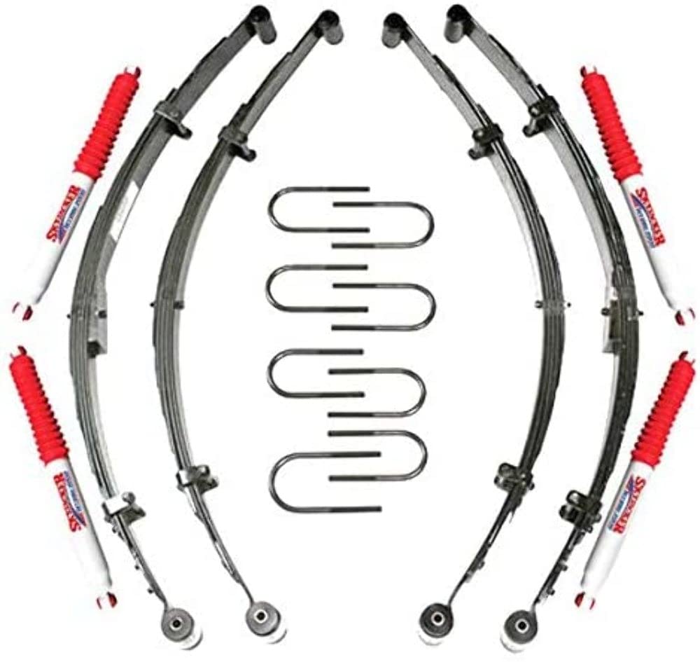 Suspension Lift Kit Skyjacker J32K-H w/Shock 2-2.5 in. Lift Incl. Front/Rear Leaf Springs Front/Rear Bushing Kits Front/Rear U Bolt Kits