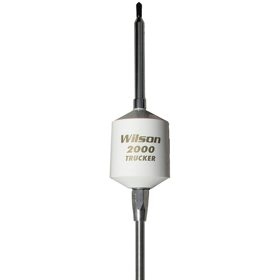Wilson T2000 Series 305-497 Black Mobile CB Trucker Antenna with 10-Inch Shaft 49-Inch Steel Whip 3500 Watts AM|FM Ready CB Radio Antenna - White