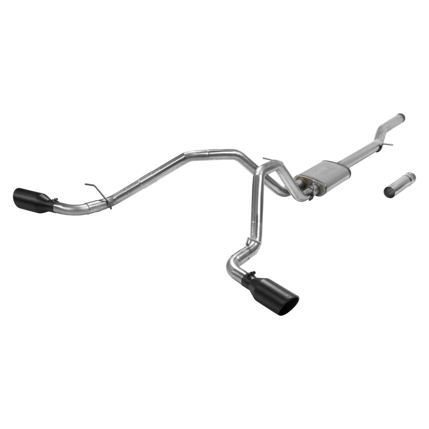 Flowmaster FlowFX 717869 Cat-Back Exhaust 2.5 Inch 409 Stainless Steel 4.5 Inch Black 304 Stainless Tips Compatible with 2014-2019 Classic Body Chevy Silverado GMC Sierra 1500 Crew Cab Double Cab 5.3L