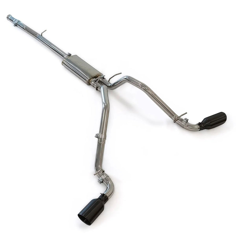 2009-2013 GM Cat-Back Exhaust Systems 1500 Polished Tubes Black Ceramic Coated Tips