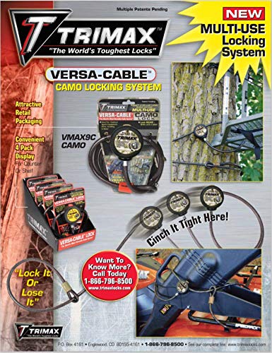Trimax Replacement VMAX12CBL Cable for Versa Cable (12 ft Long x 10mm) Cable only