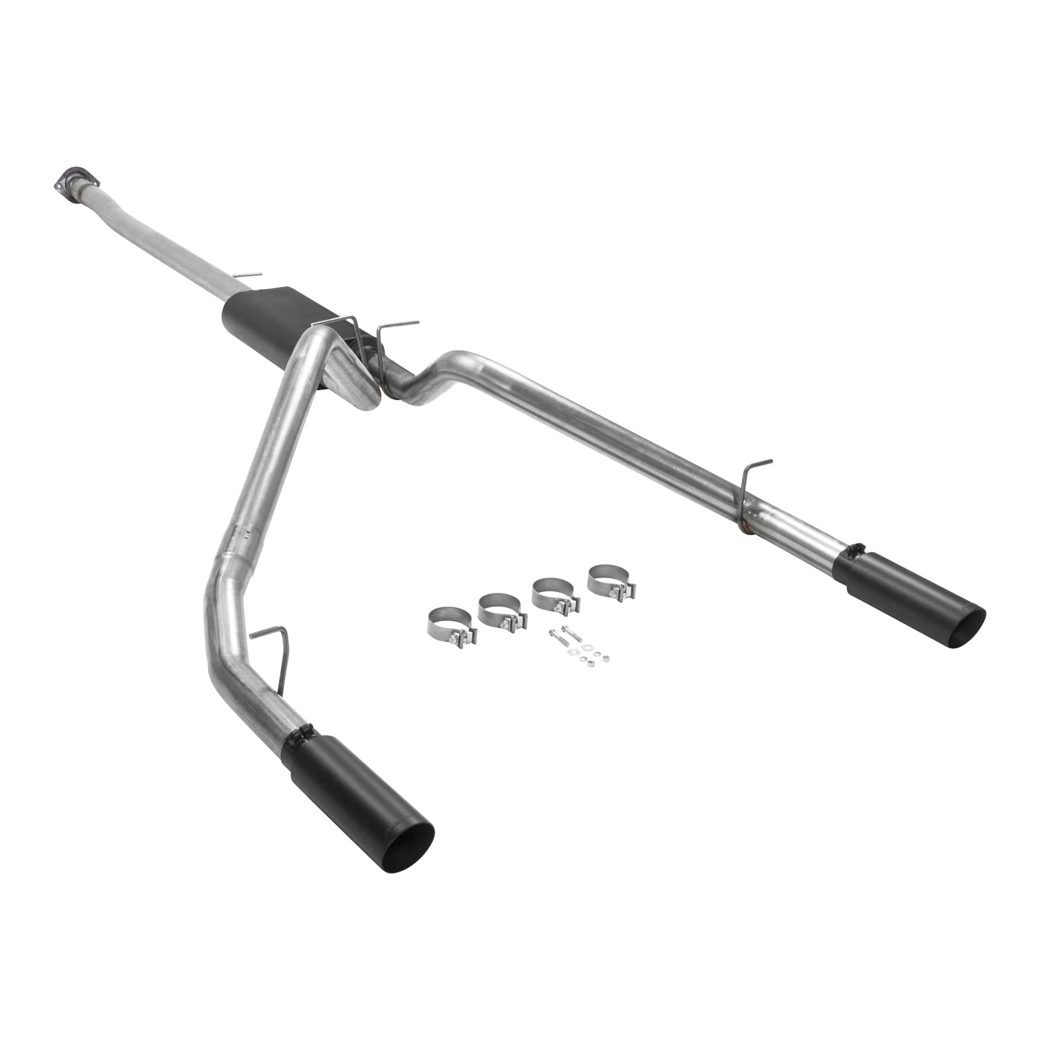 American Thunder Flowmaster 817843 Cat-Back Exhaust Dual 3 Inch Stainless 4 Inch Tips Compatible with 2019-2024 RAM 1500 New Body 5.7L 2/4WD 140.5 144.6 153.5 Inch Wheelbase 5.7 6.4 Foot Bed