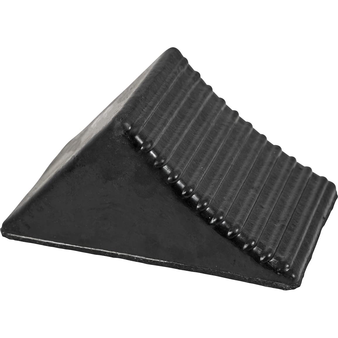 Rubber Wheel Chock Buyers Products WC1467A, 5x6x5 in – Resists Oil, Rust, Salt & Sun – Durable & Secure Tire Stopper for Service and Parking – Ideal for Cars, Utility Vehicles, Trailers, Trucks & RVs