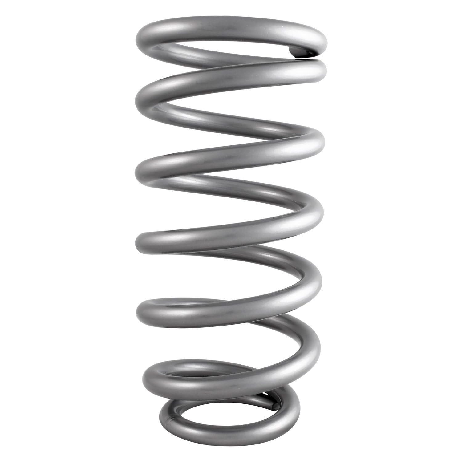 QA1 Precision 9HTSP550 Products SPRING, CR-SI HT HIGH TRAVEL 3.8", 9" X 550 LBS/IN TAPER PIGTAIL SILVE