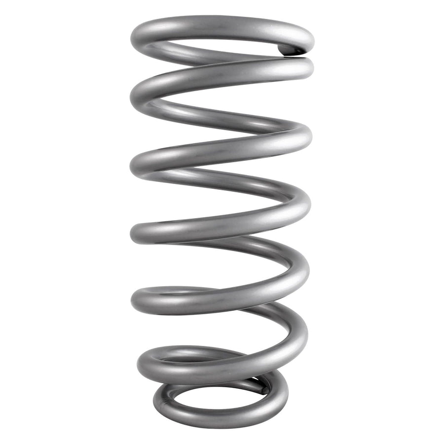 QA1 Precision 9HTSP550 Products SPRING, CR-SI HT HIGH TRAVEL 3.8", 9" X 550 LBS/IN TAPER PIGTAIL SILVE