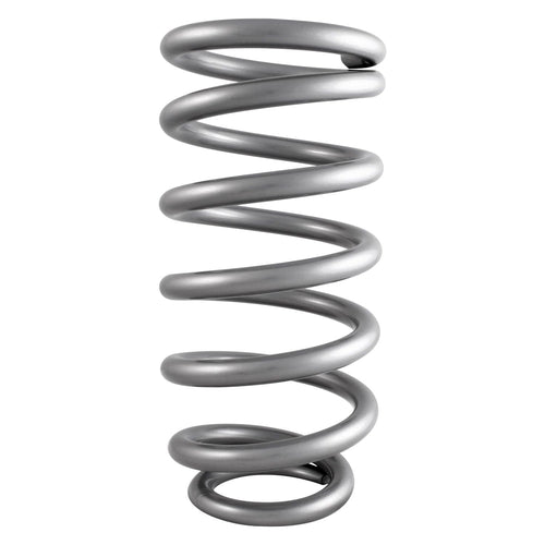 QA1 Precision 9HTSP550 Products SPRING, CR-SI HT HIGH TRAVEL 3.8", 9" X 550 LBS/IN TAPER PIGTAIL SILVE