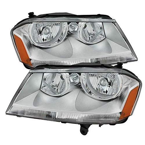 (Akkon) Crystal Dodge Avenger Headlights 08-17 - Low Beam-