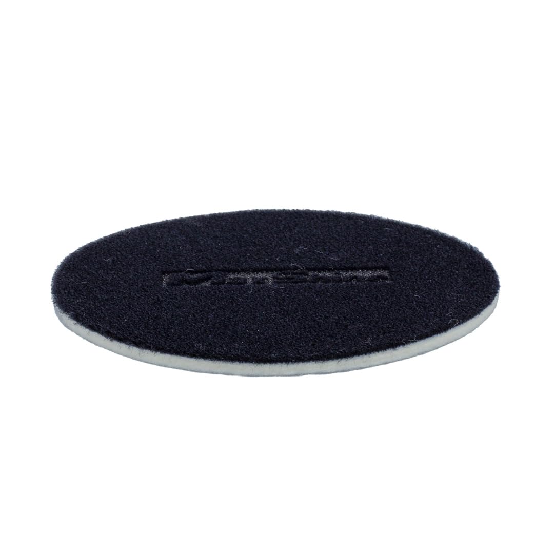 6” Maxshine 2-Pack Wool Felt Glass Polishing Pad – 100% Compressed Natural Wool, Hook & Loop Backing, for Glass & Irregular Surfaces – Dual Action/Rotary Compatible