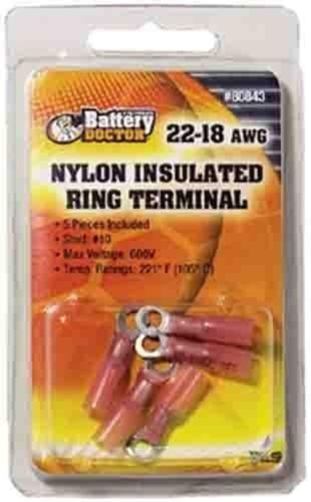 Nylon Ring Terminal WirthCo 80843, 5 Pack