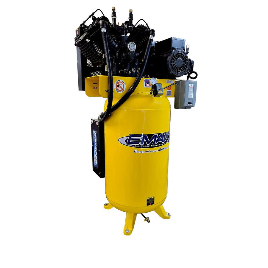 EMAX Compressor EMXES10V080V1 (10 Hp 2 Stg 1 Ph Vert 80 Gal), 1 Pack