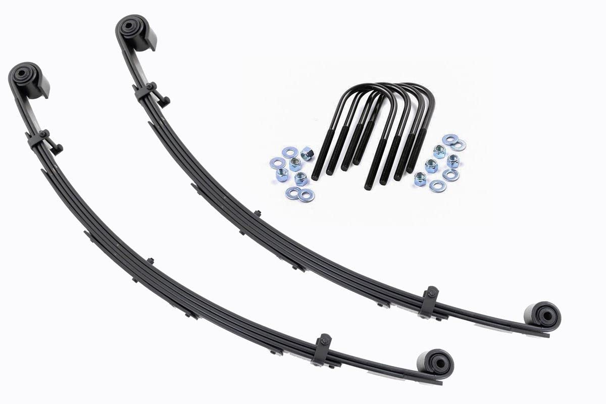 Front Leaf Springs Rough Country for Ford F-250/F-350 SuperDuty (1999-2004) with 4" Lift, Set of 2