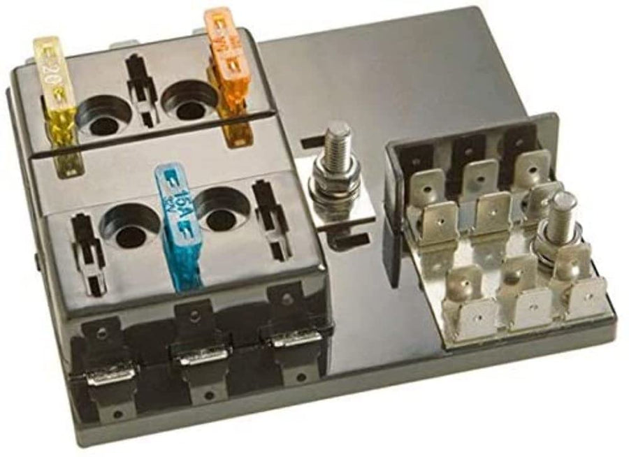 Fuseblock Install Bay ATC with 6 Position with Grounding Pad