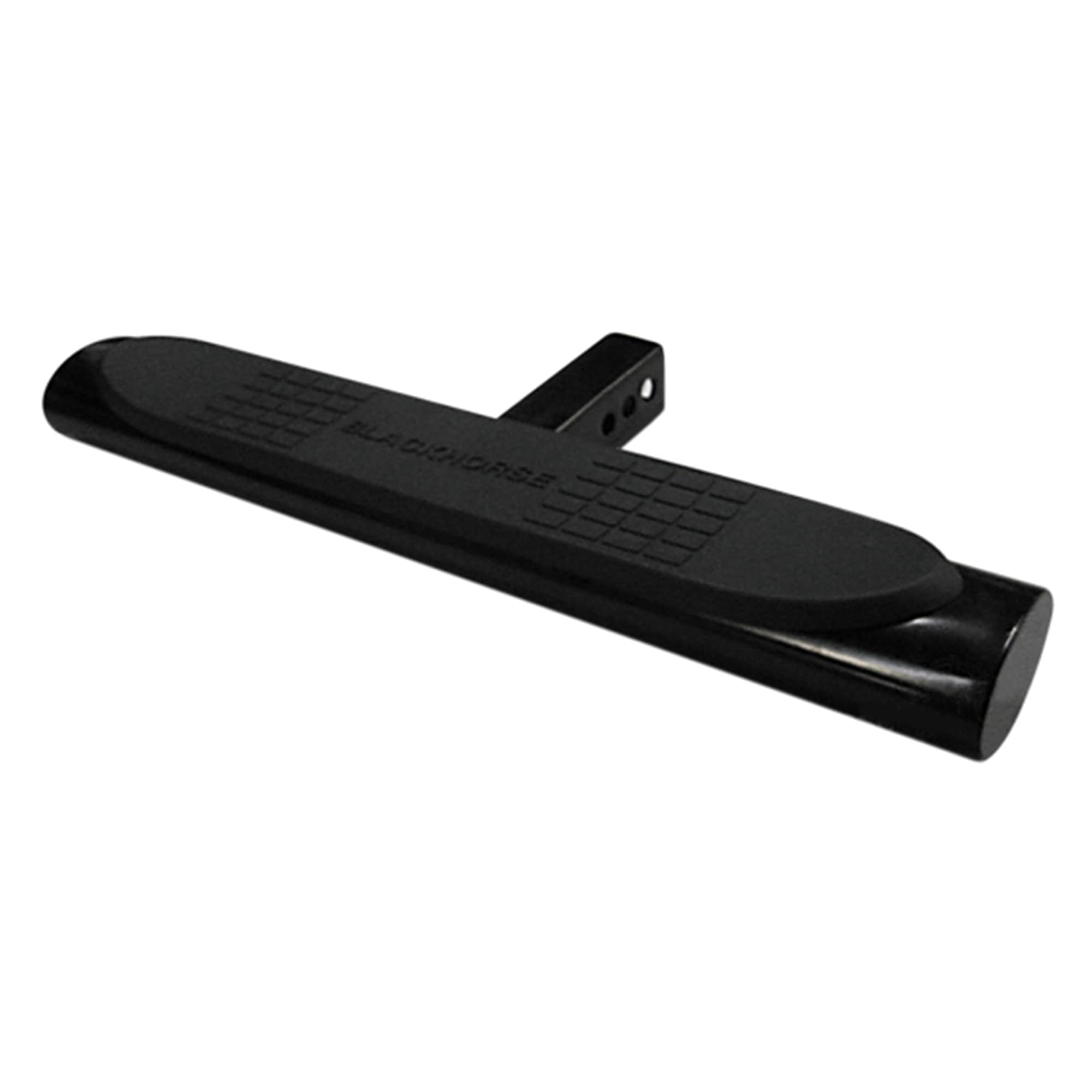 4.5" Black Oval Hitch Step Black Horse Rear Bumper Guard Compatible with Trucks and SUVs Equipped with 2" Receivers-HS28OVA