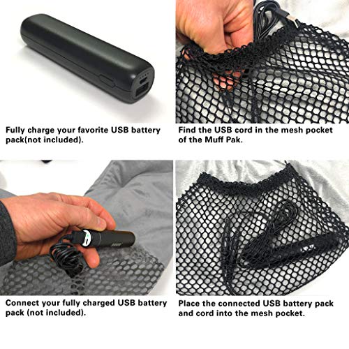 Muff-Pak Hunter Safety System Heated Hand Warmer Black