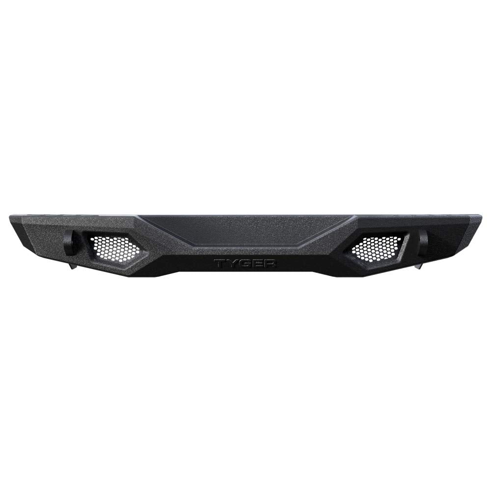 Tyger Auto TG-BP9J80098 Rear Bumper Tyger Fury with D-Ring Mounts Textured Black Compatible with 2007-2018 Jeep Wrangler JK (Exclude JL)
