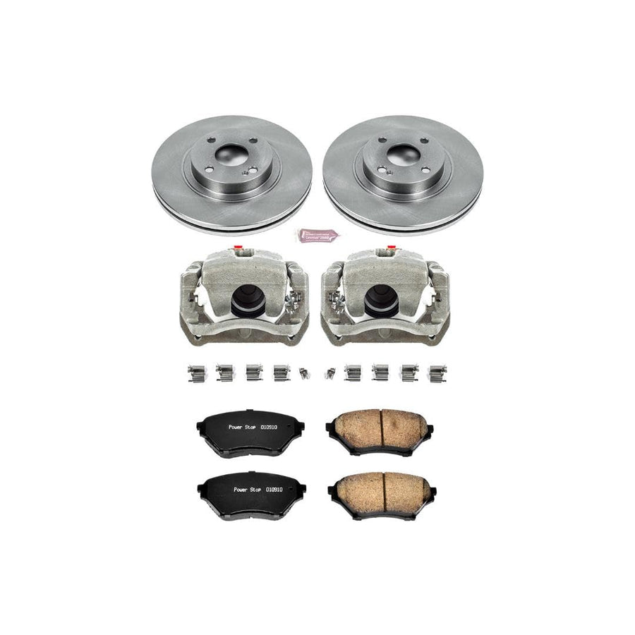 Power Stop KCOE2353 1-Click Autospecialty OE Replacement Brake Kit with Calipers For Mazda Miata 2001-2005 [Model Specific]