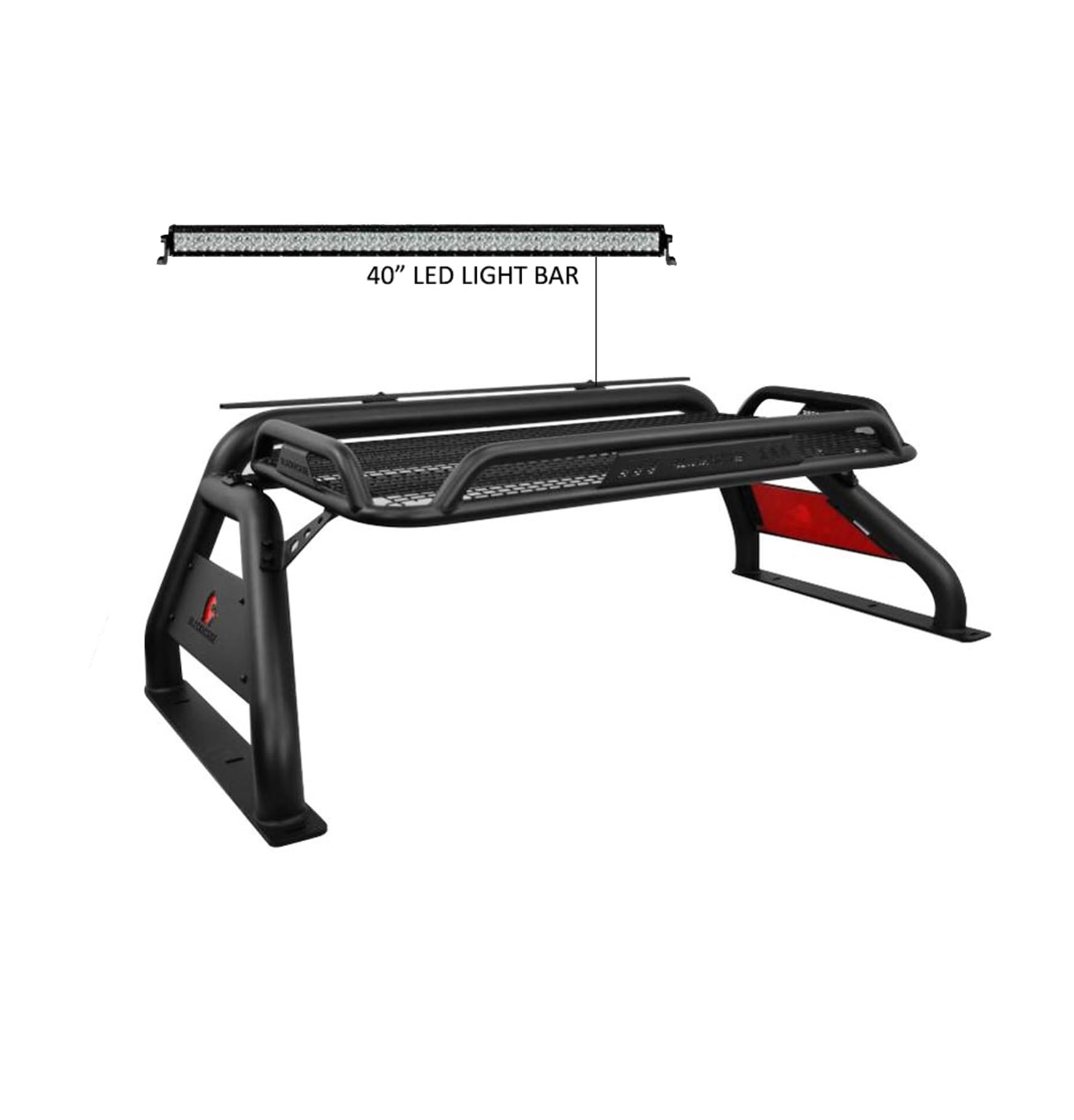 Atlas Roll Bar Black Horse W/40 in led Light Bar Compatible with 2005-2021 Nissan Frontier-ATRB-NIFRB-KIT