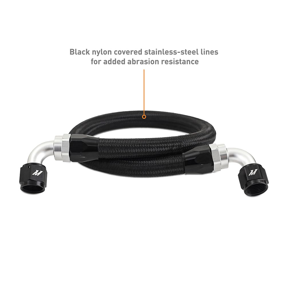 Mishimoto Black Cooler Oil Cooler Kit, Non-Thermostatic