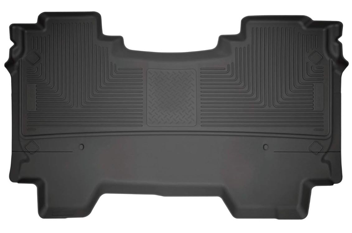 Husky Liners Floor Mats Weatherbeater | Fits 2019-2026 Dodge Ram 1500 Crew CAB ONLY w/Out Factory Storage Box | 2nd Row, 1-pc Black - 14751