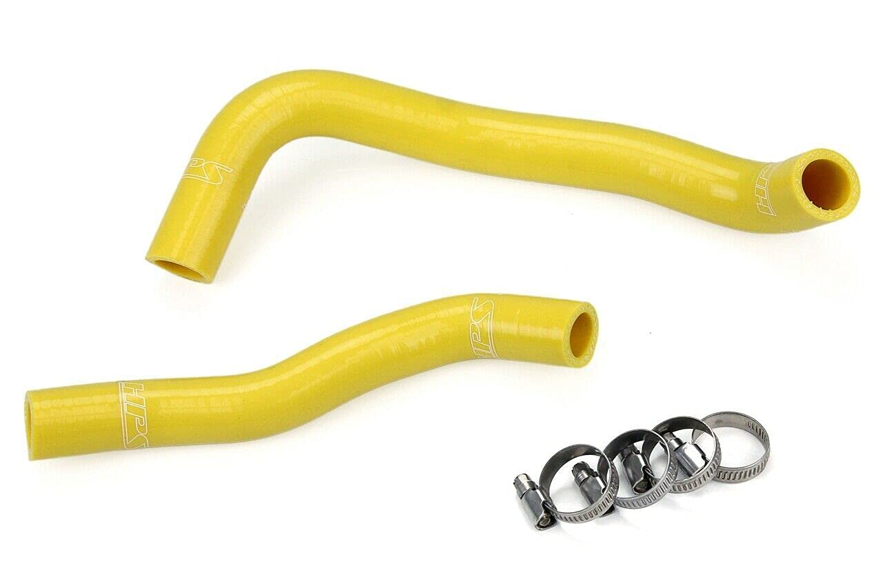 Yellow HPS 57-1360-YLW-1 Silicone Radiator Coolant Hose Kit