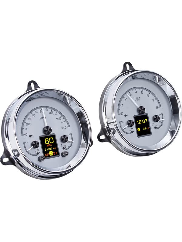 Dakota Digital 54 Chevy Pickup Truck 55 Analog Gauge System Silver HDX-54C-PU-S