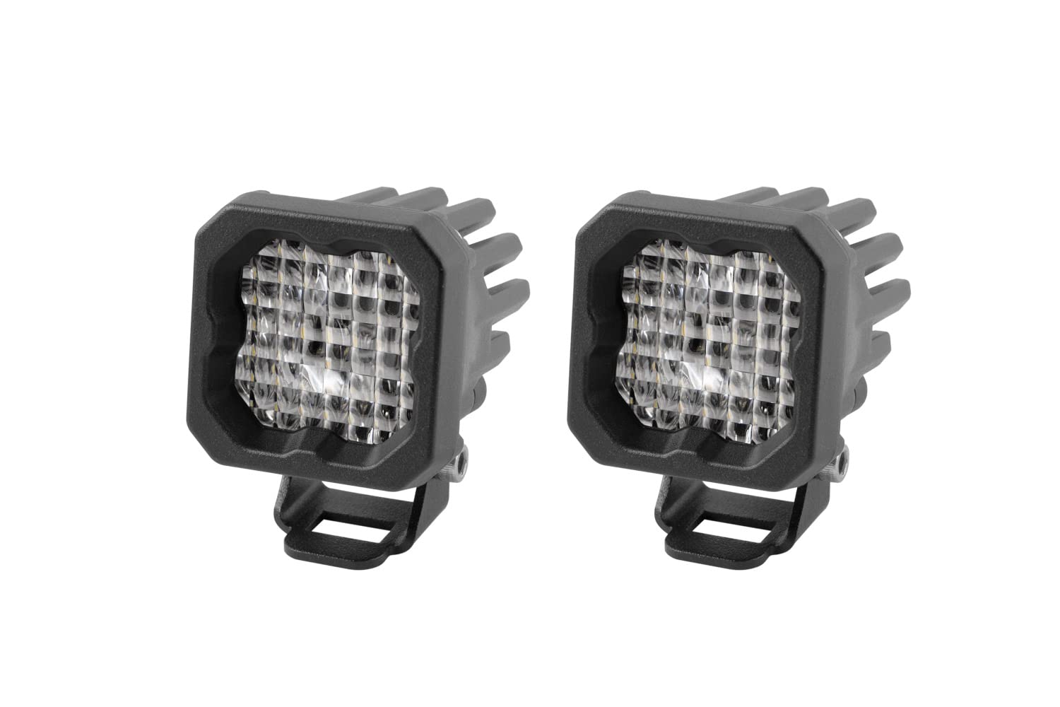 Diode Dynamics SSC1 Pro Standard White LED Pod (pair), Wide w/Amber Backlight