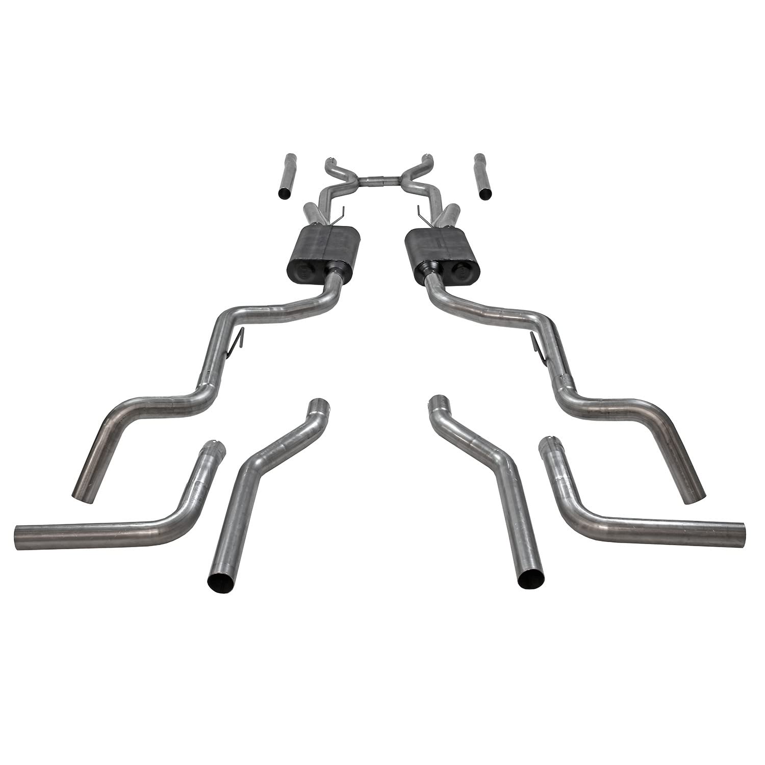 American Thunder Flowmaster 817937 Crossmember-Back Exhaust 2.5" 409 Stainless Dual Exit