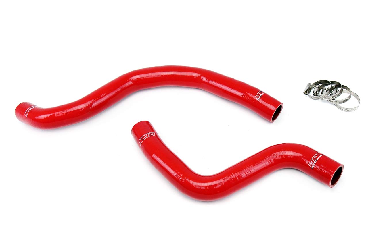 Red HPS 57-1040-RED Silicone Radiator Coolant Hose Kit