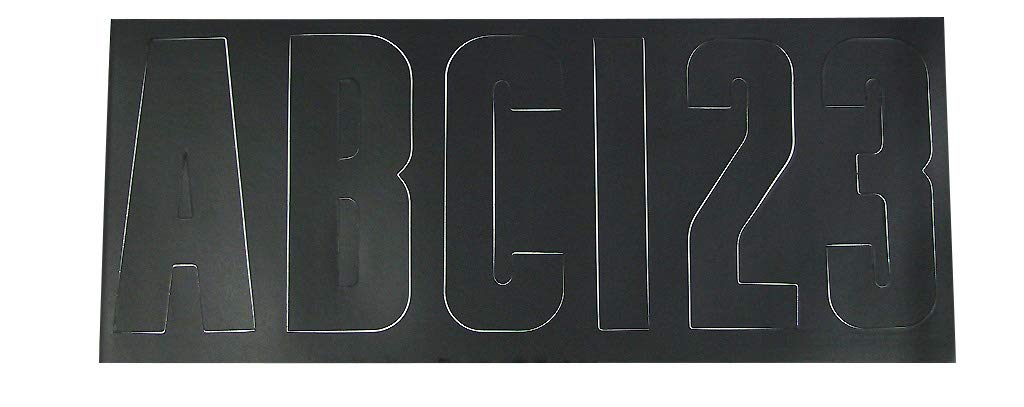 Marine Moeller 053800-10, 3" Black Letter Kit, Waterproof