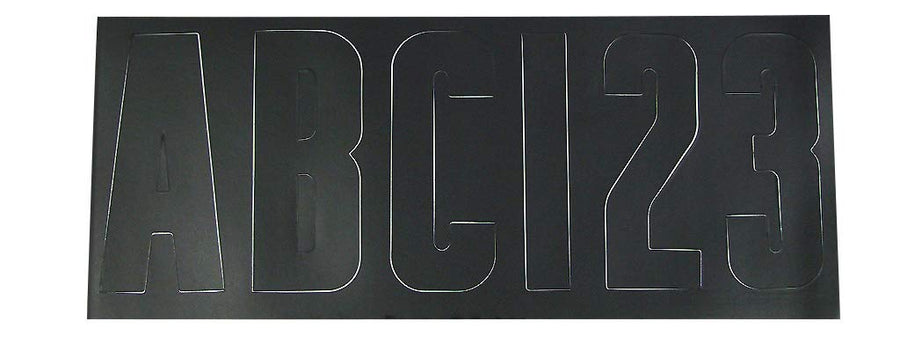 Marine Moeller 053800-10, 3" Black Letter Kit, Waterproof