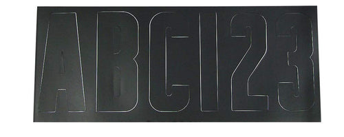 Marine Moeller 053800-10, 3" Black Letter Kit, Waterproof