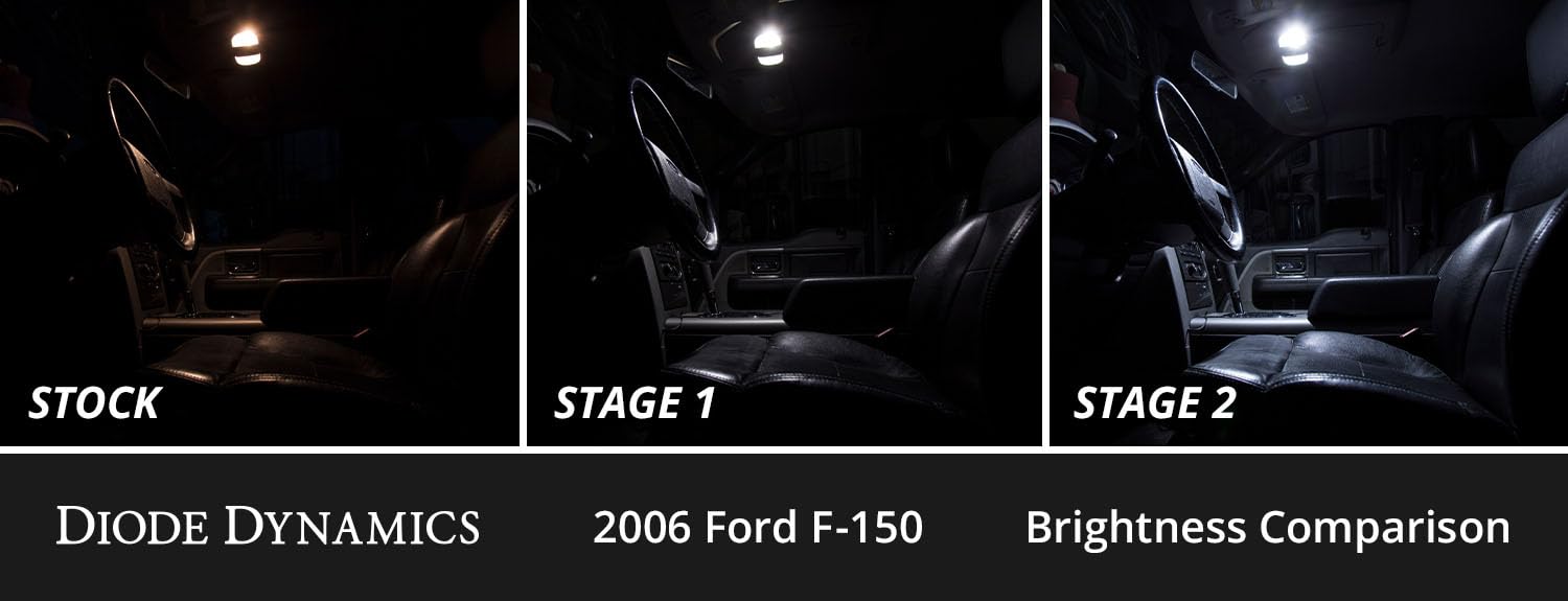 Diode Dynamics interior bulb pack LED compatible with Ford F-150 2004-2008, Stage 1