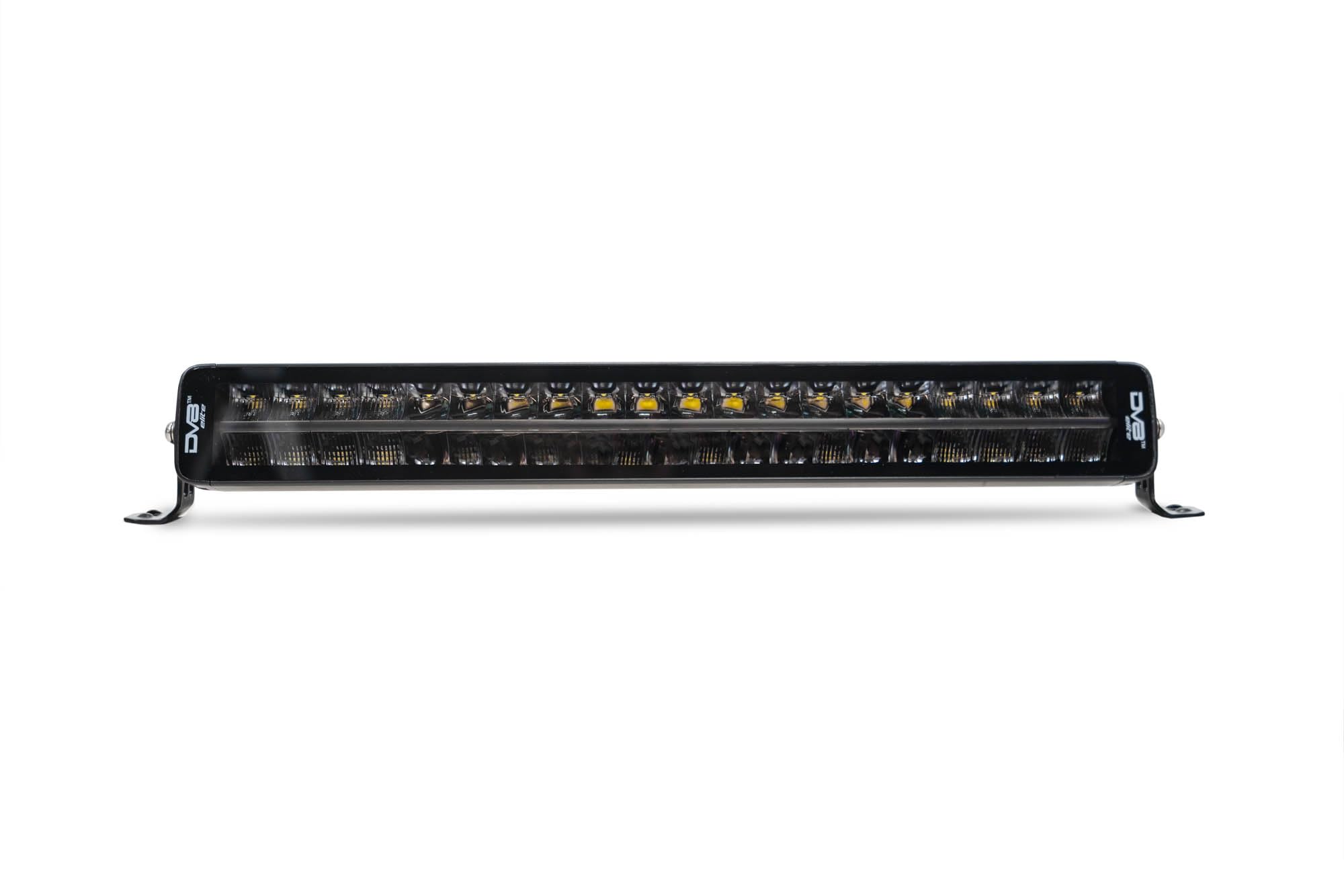20-Inch DV8 Offroad Halo Elite Dual Row Light Bar with Accent | Flood & Spot Pattern | Driving & Off-Road Modes | 8,820 Lumens | 5700K Main Light | Amber or Clear Accent Light
