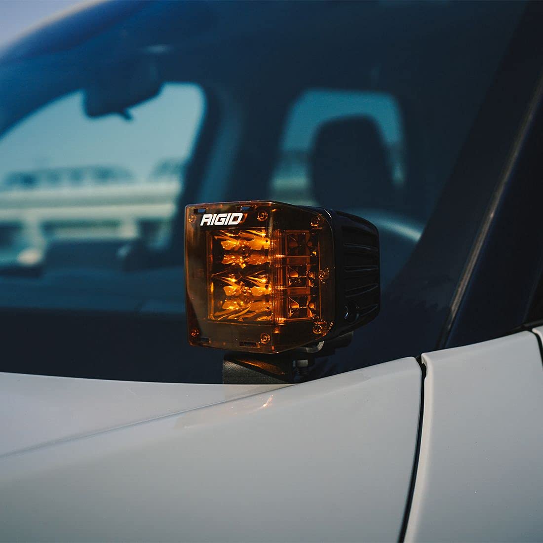 A-Pillar LED Light Mount Kit – RIGID INDUSTRIES, Fits 2021 Ford Bronco Sport - Includes D-SS Series Side Shooter Light Pods with Flood Optics