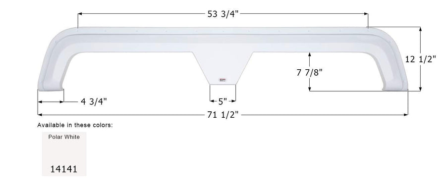 Fender Skirt ICON, Tandem, Holiday Rambler, FS4141, Polar White