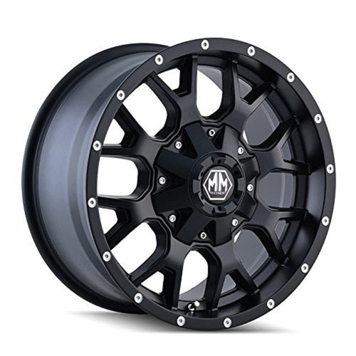 Warrior Mayhem 8015 Wheel with Matte Black Finish (20x9"/12x139.7mm)