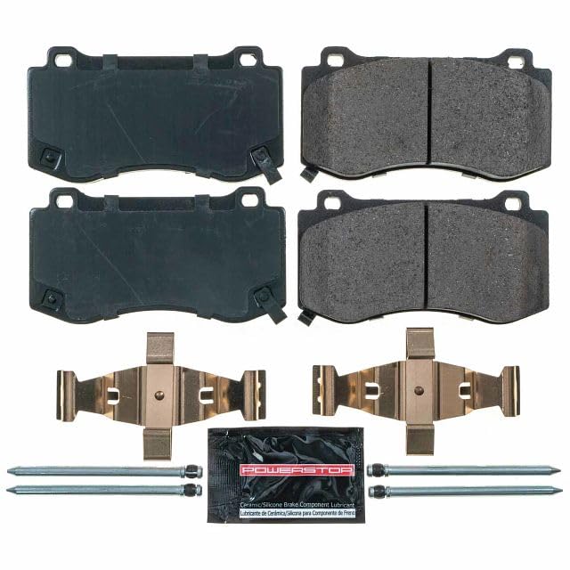 Power Stop Z23-1298 Z23 Evolution Sport Carbon Fiber Infused Ceramic Brake Pads with Hardware For Chrysler 300 | Dodge Challenger Charger Magnum | Jeep Grand Cherokee [Application Specific]