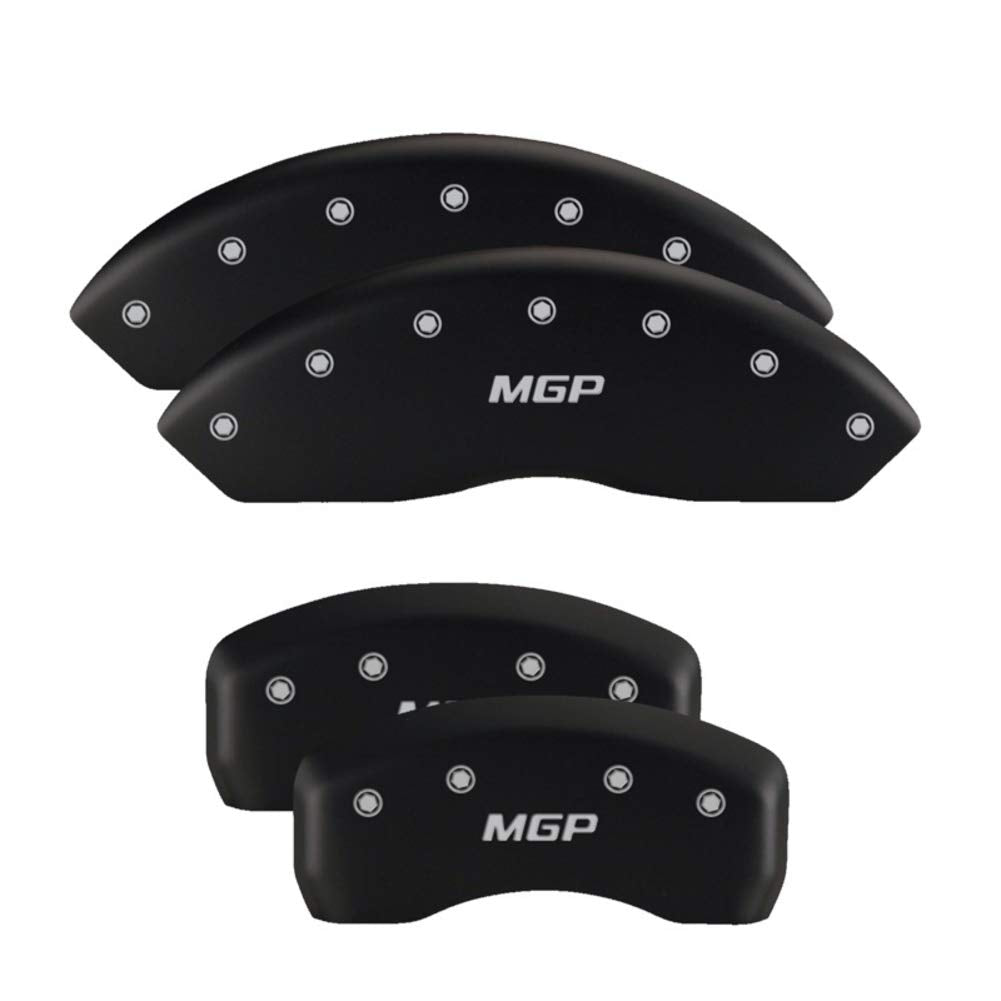MGP 36022SLCZRD Caliper Covers Red Powder Coat Finish Silver Characters Disc Brake Caliper Cover (Set of 4)