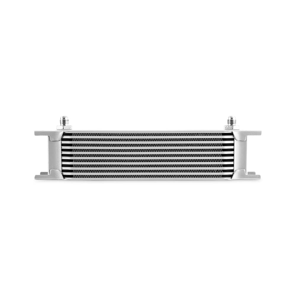 Mishimoto Universal 10-Row Oil Cooler, 6AN, MMOC-10-6SL Silver