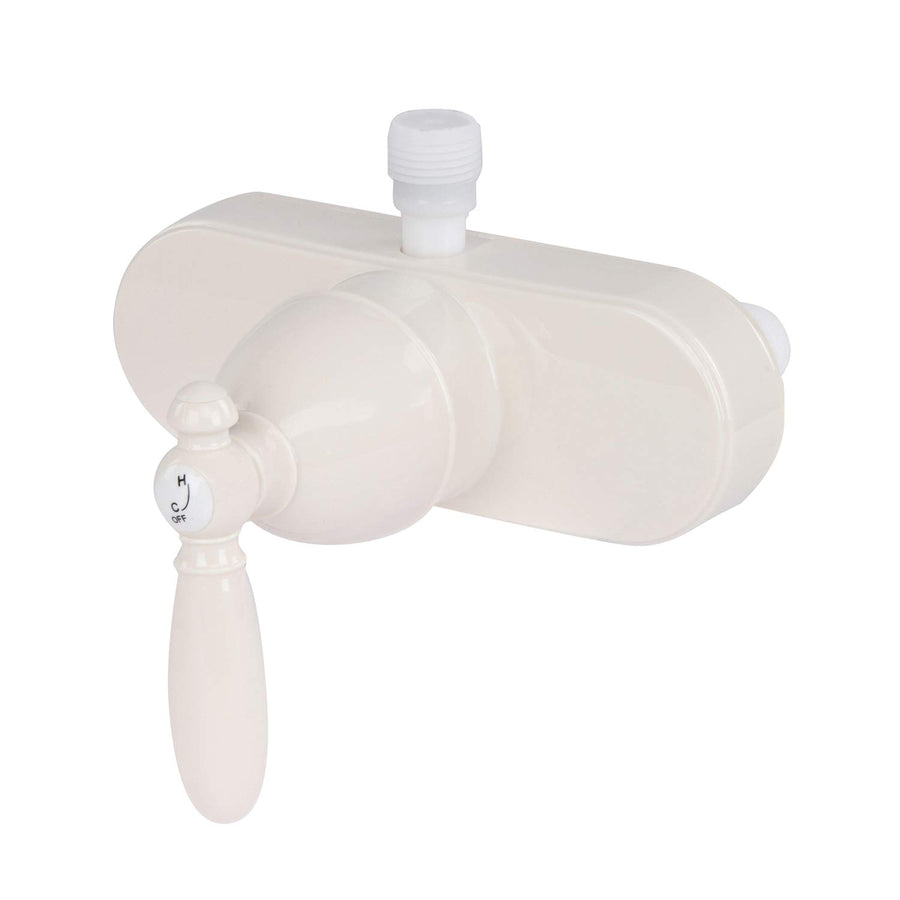 U-YSL53VBBLVR-E Empire Faucets 4" Single Lever Shower Valve with Decorative Lever Handle & Vacuum Breaker - Biscuit