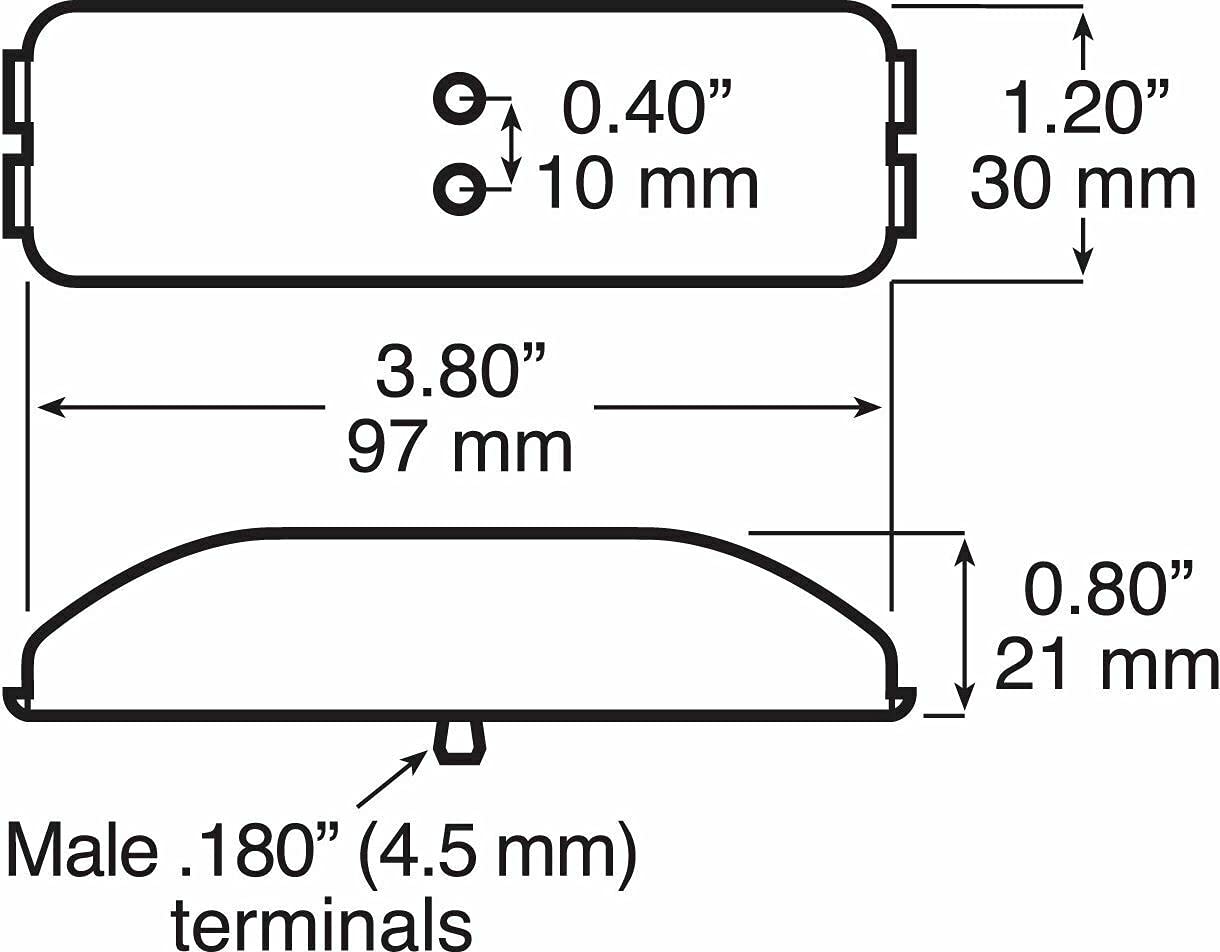 154C Peterson Manufacturing Light, 3.91"x1.20"