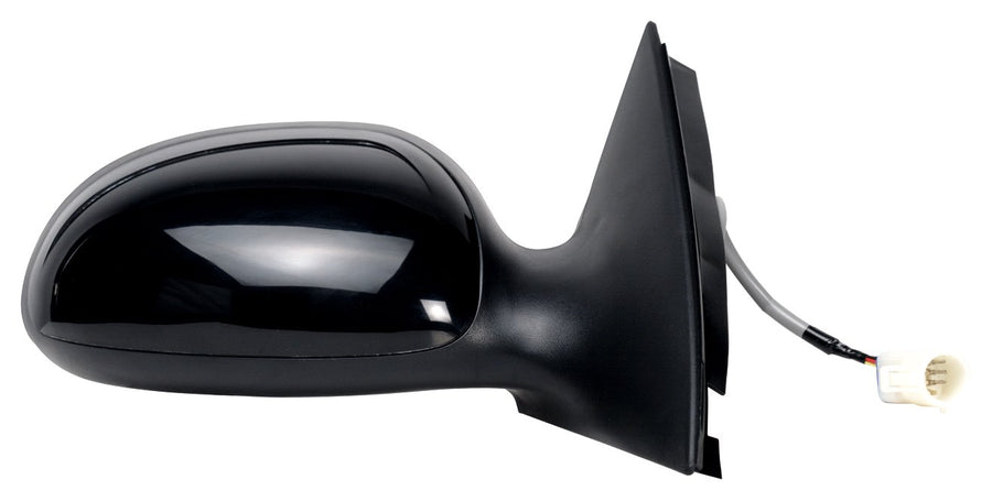 Fit System Mirror Passenger Side for Ford Taurus Sedan, Mercury Sable Sedan, Black, w/Paint to Match Cover, w/o Puddle lamp, Non-Foldaway, Power