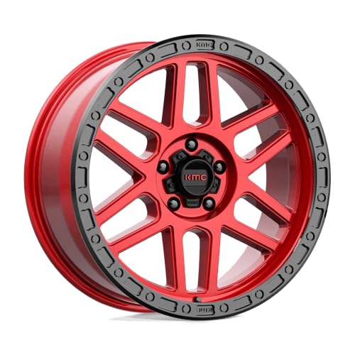 KMC Wheels 20X9 MESA 5X5.05 0mm CANDY RED WITH BLACK LIP - KM54429050900