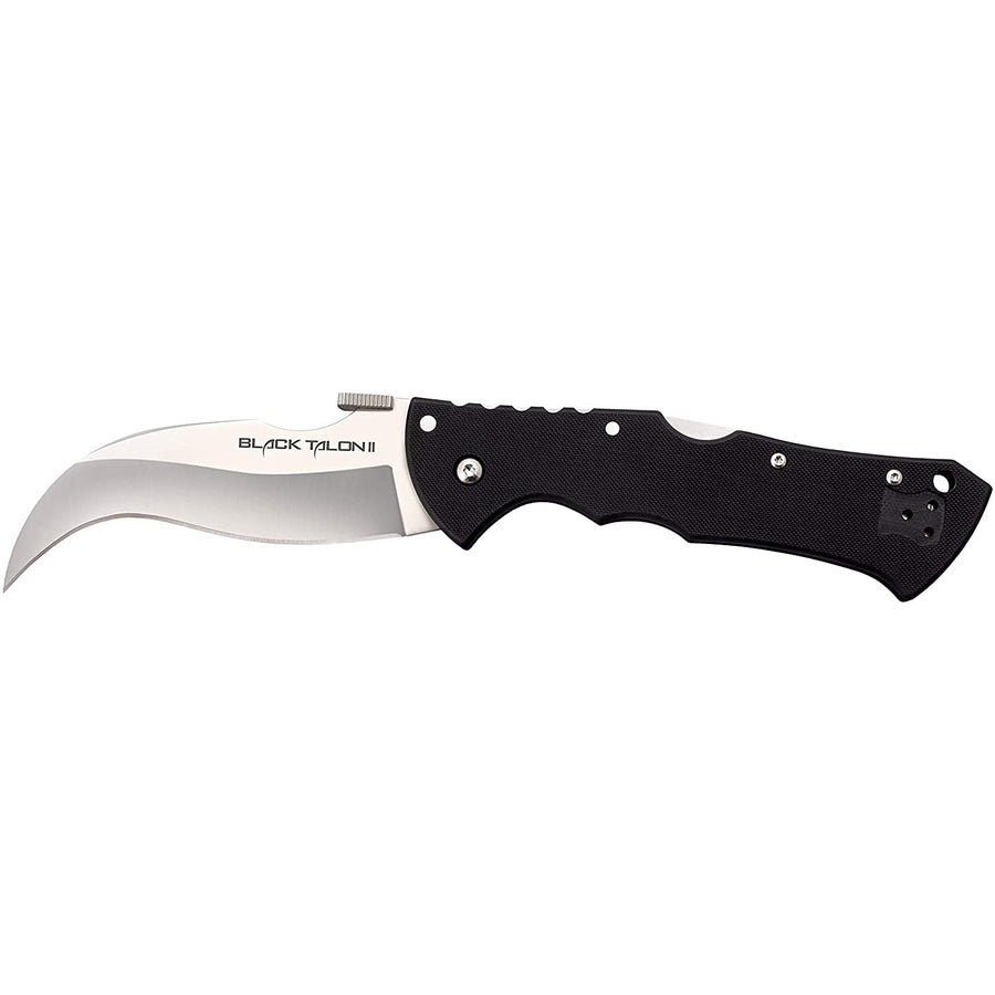 Cold Steel 4" Black Talon ll S35VN Plain Blade 5.5" G-10 Handle Tactical Folding Knife w/Tri-Ad Lock, Ambidextrous Pocket/Belt Clip