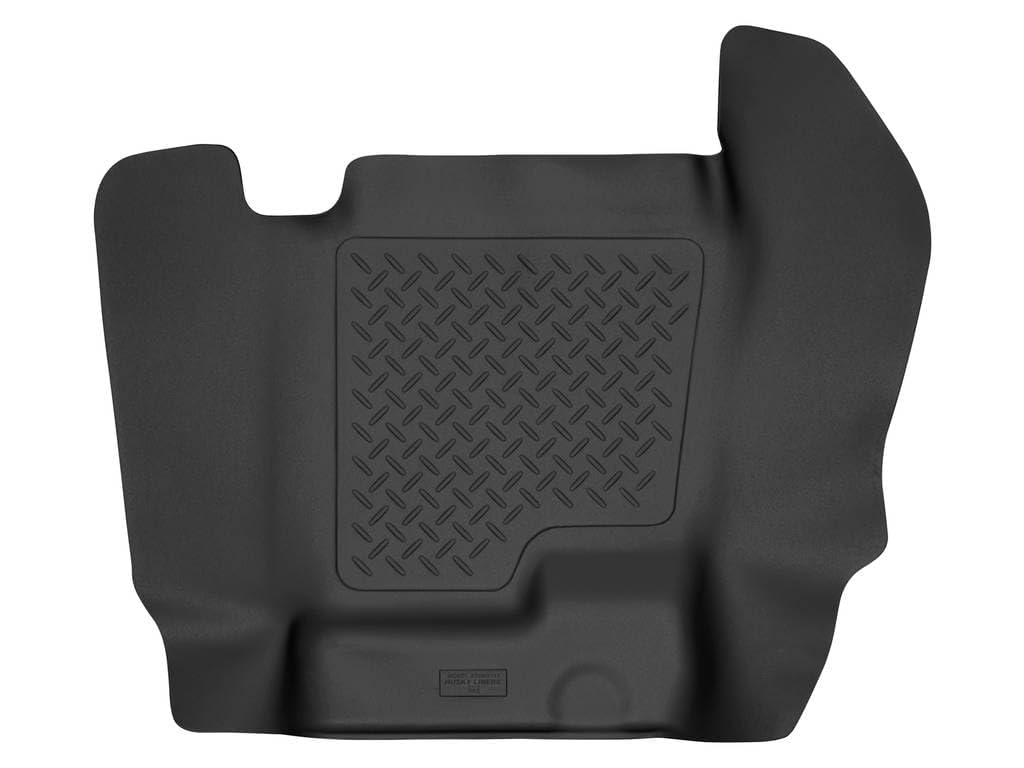 Husky Liners X-act Contour Floor Mats | Fits Various Chevrolet Silverado & GMC Sierra 2007-2014, Suburban, Yukon, Tahoe, Avalanche, Escalade (See Description) | Center Hump, 1-pc Black - 53131