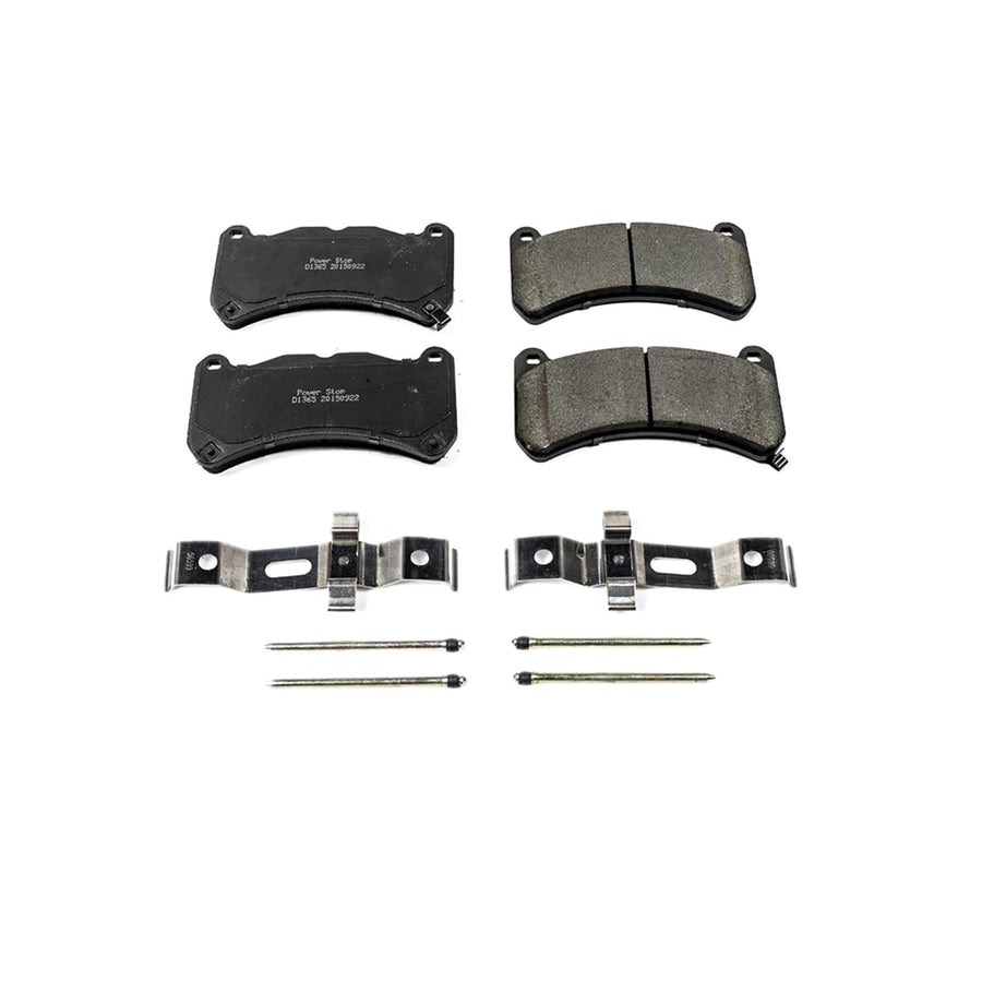 Power Stop Front Brake Kit For Mustang Ford 2013-14 |Lexus IS F 2008-14 |Subaru WRX 2024 |WRX STI 2018-21 - Ceramic Brake Pads With Installation Hardware, 17-1365