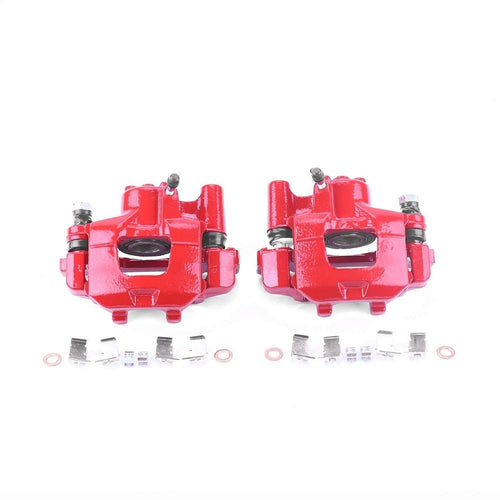 Power Stop Pair of High-Temp Red Powder Coated Rear Calipers For Lexus ES300 2000-2001, Toyota Camry 2000-2001 [Model Specific]