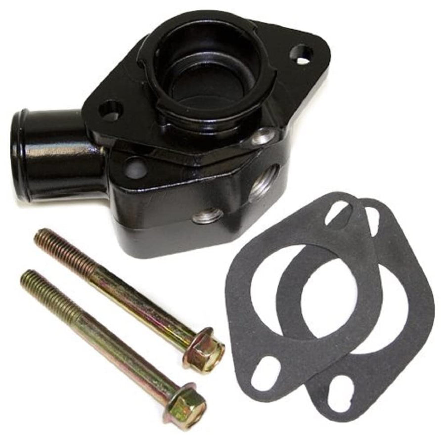 Universal PRW 5292270 Black Aluminum 90 Water Neck Manifold Filler for Chevy SB-BB